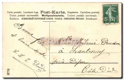 Crianças com buquê de papoulas — Feliz Festa — C. L. L. 1906 — Verso