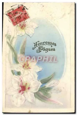 Lilases brancos — Páscoa — Carta postal universal