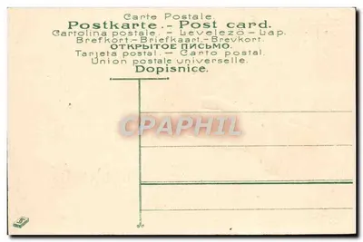 Mão segurando um buquê de trevo — Lembrança de amizade — n° 626 — Verso