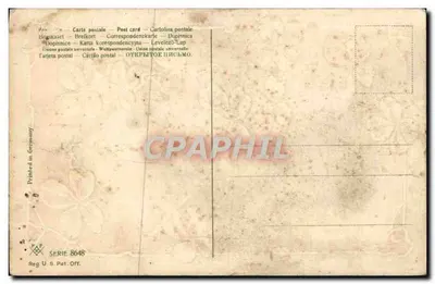 Meer of rivier — landschap — P.A.P. Serie 8648 — Achterkant