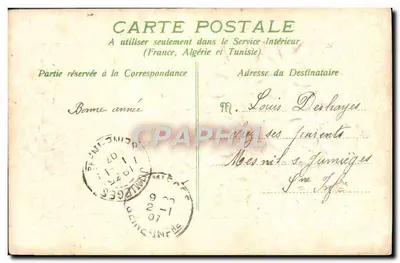 Buquê de violetas — Bon Souvenir — editor não visível — Verso