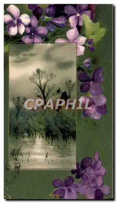 Lilás — quadro paisagístico — editor desconhecido, número de série não visível