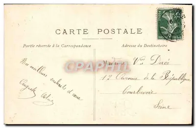 Navi e uccello — Buon Anno — Cartolina postale — Verso