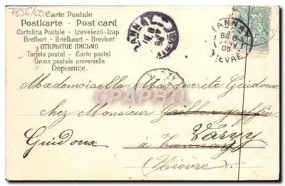 Bouquet van klaverbladeren — Herinnering — Blanche, V. (uitgever ?) — Achterkant
