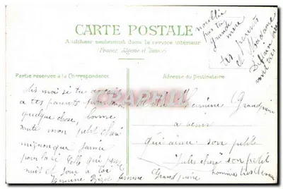 Kwitki róż — Szczerze życzenia dla mojej Alloire — Wewnętrzna kartka pocztowa — Rewers