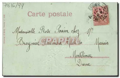 Flor azul — poema impresso — editor J. Pottier, L'École des Marais — Verso