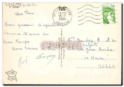 Lavendel en Provence — Uitgave J. Cellard, n° 7736/99 — Achterkant