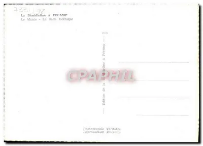 La Bénédictine a Fécamp — Il Museo - La Sala Gotica — Edizione della Bénédictine a Fécamp — Verso