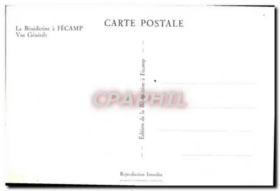 La Benedettina a FÉCAMP — Vista Generale — Edizione della Benedettina a Fécamp — Verso