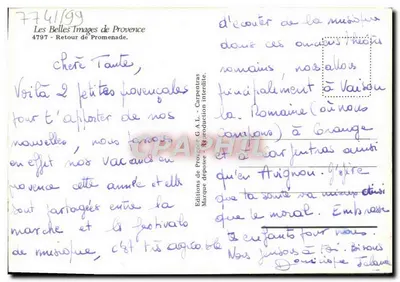 Dwie młode kobiety w tradycyjnym stroju prowanskim — Les Belles Images de Provence, n° 4797 — Rewers