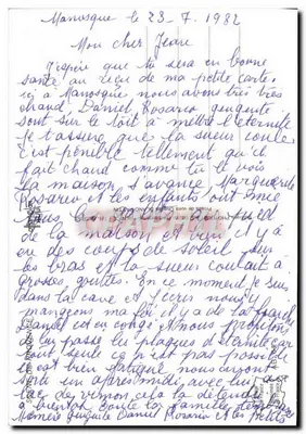 Paisagem de lavanda — pastor com rebanho e cachorro — CPAPHIL — Verso