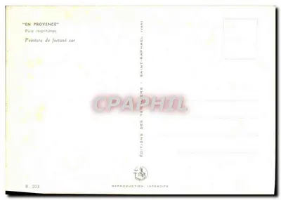 Zee-pijnbomen — Provence (Var) — Edities van de Templeren — Achterkant