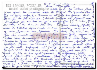 Pénichette su un pontile di legno — editore: Les Images Postales, Michel Boulot — Verso