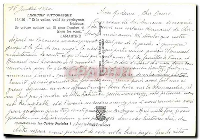 리모주스의 풍경적인 계곡 — 출판사 Mexichrome, 번호 19/191 — 뒷면