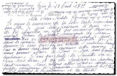 Nossa Senhora de Paris — vista geral — Chantal, n°101 — Verso