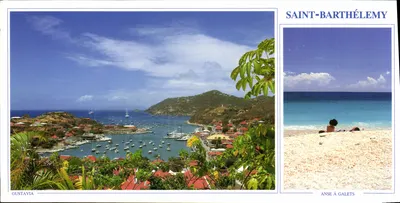 Bilhete postal moderno Saint Barthelemy