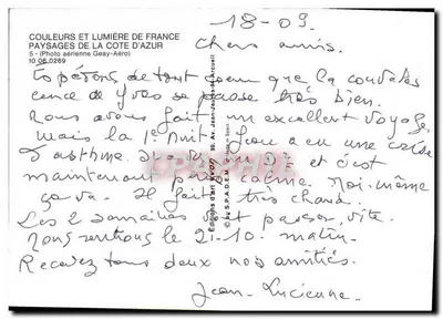 Pejzaże Côte d'Azur — Éditions d'Art Yvost, n° 10_06_0269 — Rewers