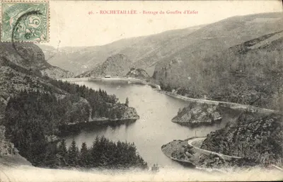 Rochetaillée - Barragem do Gouffre d'Enfer — editor desconhecido, n° 46