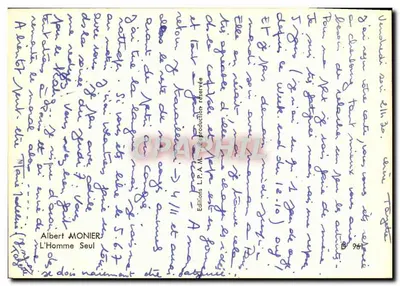 De Alleenstaande Man — Albert MONIER — Uitgaven L.P.A.M. — Achterkant