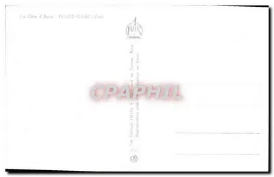 Frejus-Plage (Var) — widok portu i plaży — Wydawnictwo « Malls » — Rewers