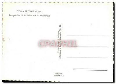 Le Traît (S.-Inf.) — Perspectiva da Seine sobre a Mailleraye — E. Mignony — Verso