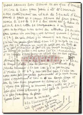 Coelho — A breve meu pequeno coelho... — Pierre Artaud & Cie, Saint-Herblain — Verso
