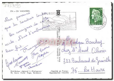 Mulheres na beira do mar — Rosy — F. Chapeau, Nantes — Verso