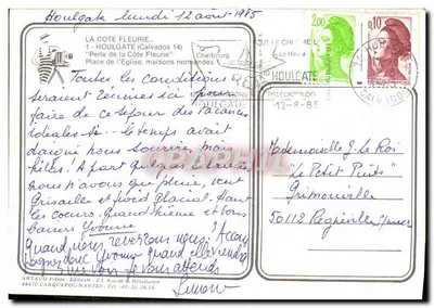 Houlgate - La Côte Fleurie — 'Perle de la Côte normande' — Artaud Frères, Nantes — Reverso