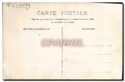 Fissura do 83 — dano de guerra — Carta postal anônima — Verso