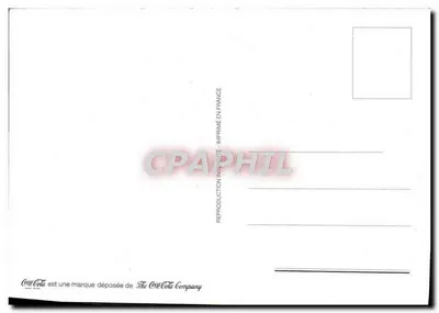 Femme en maillot blanc et chapeau — publicité Coca-Cola — Verso