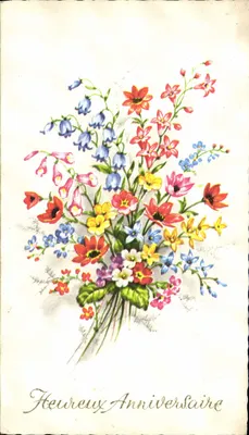 Arranjo de flores coloridas — Aniversário — n°13795/1