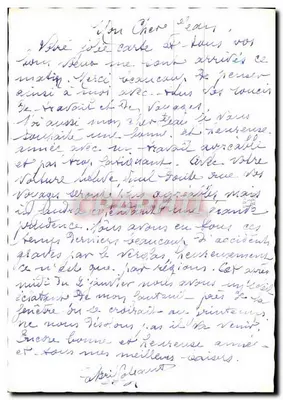 Paisagem invernal com cervo — casa nevada — 'Bom Ano' — editor desconhecido — Verso