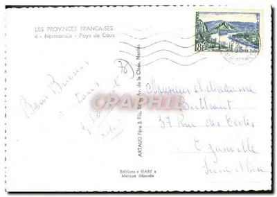 Normandía — Pays de Caux — Ediciones Gaby — Reverso