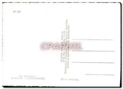 Côte Fleurie — Miejsca Baïlique — Wydawca GREFF, S.A.R.L., Paryż, nr 825 — Rewers