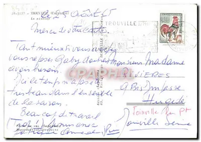 Piscina de Trouville (Calvados) — vista da piscina com tobogã e terraço — edição Saphomos — Verso