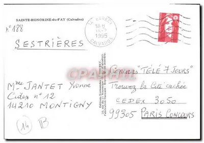 Sainte-Honorine-du-Fay — widok miasta — Wydawca Emy, nr 188 — Rewers
