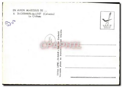 St-Germain-de-Livet — Zamek — Wydawnictwo LAPIE — Rewers