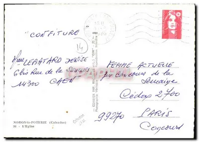 Igreja de Noron-la-Poterie — Calvados — Imp. Macé (L.) 'CIM' n°1M — Verso