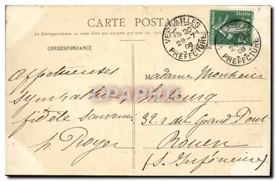 Versailles - O Grand Trianon — Mme Moreau, édit., Versailles — Verso
