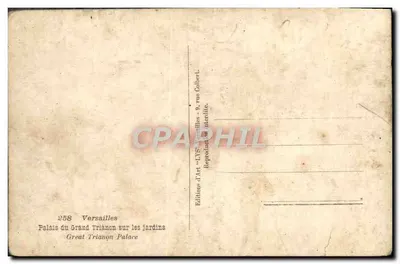 Pałac Grand Trianon — Versailles — Wydawnictwo Sztuki 'LYS' n°258 — Rewers