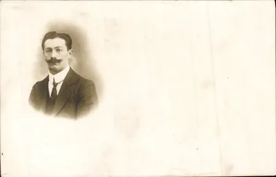 Retrato de homem com bigode — Photo-Cartes, 28, ld L'oissonnière, Paris