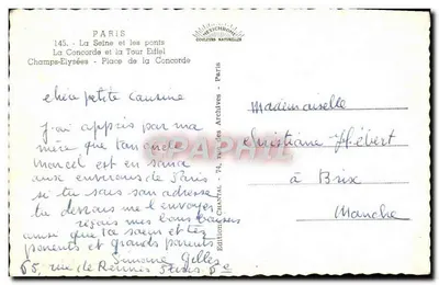 Paris — Panoramic View — Edition Chantal — Back