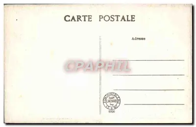 Palácio de Fontainebleau — Os Pequenos Apartamentos — Quarto de Dormir de Napoleão — Coleção Sépticas, n° 522 — Verso