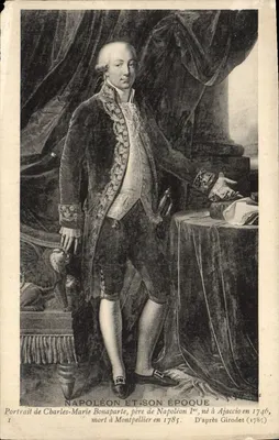 Napoleon i jego epoka — Portret Charlesa-Maria Bonaparte, ojca Napoleona I — Według Girodeta (1785)