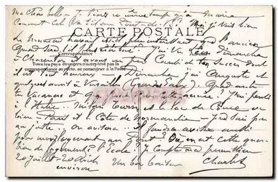 Versailles — O Grande Trianon — A corneta — editor Véron & Cie, n°70 — Verso