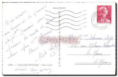 Villers-Bocage — Souvenir — C° des Arts Photodéca (réf. 6) - seria 1509 — Rewers