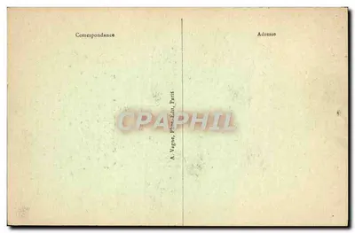M. Gaston Doumergue — Presidente da República — A. Vagne, Paris — Verso