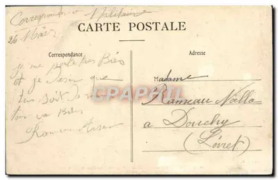 Les Côtes de la Manche — Paquebot quittant le port — Éditeur : Coll. A. P. — Verso