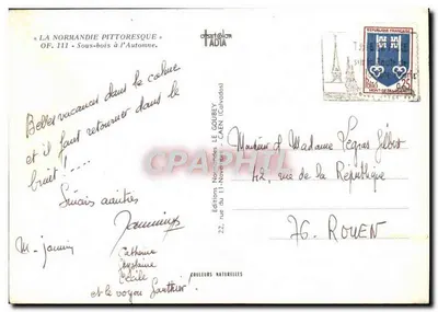 Las jesieni — Piekna Normandia — Wydawnictwo Goubey — Rewers