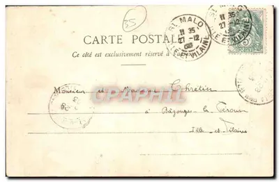 A Bretanha na Cruz — Desenho de Th. Buznel — Edição do Comitê do Carnaval de Trégor — Verso